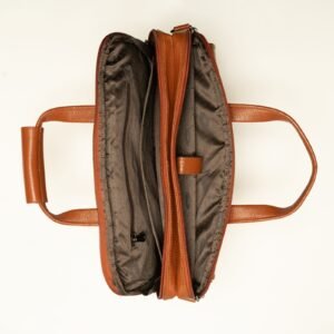 Ma Fierté – Premium Leather Office Laptop - Tan - Image 3