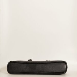 Ma Fierté – Croc-Textured Leather Laptop Bag - Black Edition - Image 4