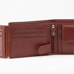 Ma Fierté – Classic Brown RFID Leather Wallet - Image 4