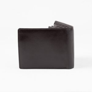 Ma Fierté Genuine Leather Bi-Fold Wallet with Coin Pocket & ID Window - Image 5