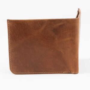 Ma Fierté Vintage Distressed Wallet – Rustic Brown RFID Bi-Fold Edition - Image 3