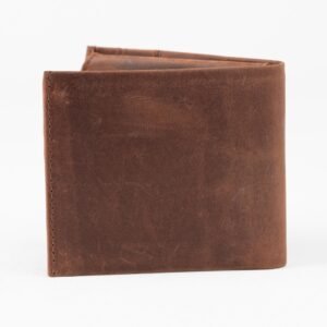 Ma Fierté Rustic Brown Genuine Leather Wallet – Vintage Finish - Image 4