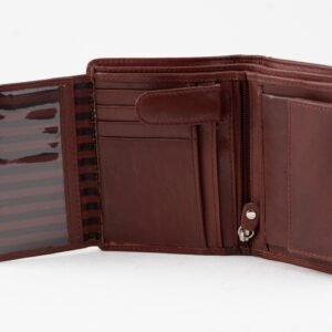 Ma Fierté Burgundy Regent Wallet – Full-Grain Leather Trifold Edition - Image 3