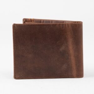 Ma Fierté Vintage Brown RFID Secure Wallet - Image 3