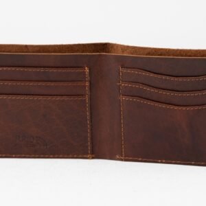 Ma Fierté Vintage Raw Leather Wallet - Brown - Image 3