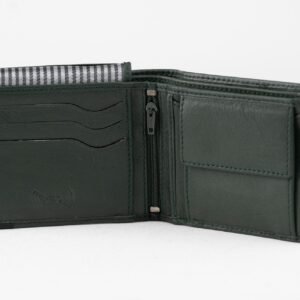Forest Green & Black Edge Bi-Fold Wallet - Image 3
