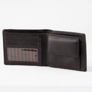 Ma Fierté Men’s Classic Bifold Leather Wallet – Deep Coffee Brown - Image 3
