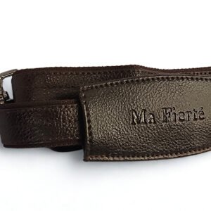 Ma Fierté Brown Genuine Leather Laptop & Office Bag - Brown - Image 3