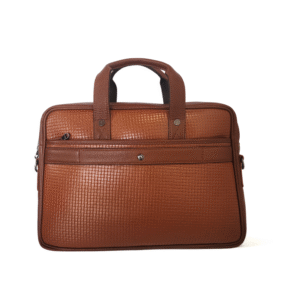 Ma Fierté Genuine Leather Laptop & Office Bag – Tan Brown (Executive Edition) - Image 3