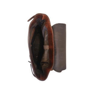 Handcrafted Heritage Brown Leather Backpack - Image 4