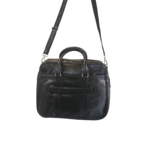 Handcrafted Charcoal Executive Genuine Leather Briefcase - Image 4