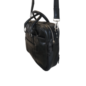 Handcrafted Charcoal Executive Genuine Leather Briefcase - Image 3