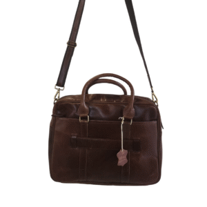 Handcrafted Espresso Heritage Genuine Leather Briefcase - Image 3