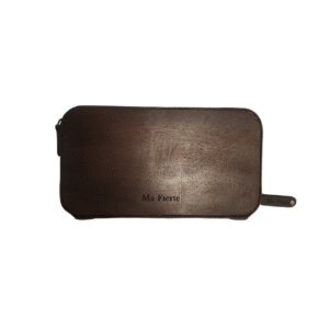 Ma Fierté Golden Vine Harmony Teak Wood Hand Clutch - Image 3