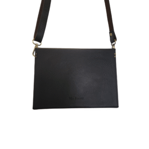Ma Fierté Noir Orchard Carved Wood and Nappa Leather Crossbody Bag - Image 3