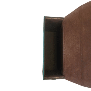 Ma Fierté Enchanted Forest Teak Wood and Leather Crossbody Bag - Image 3