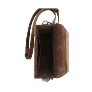 Ma Fierté Regal Mosaic Carved Leather & Wood Crossbody Bag - Image 3