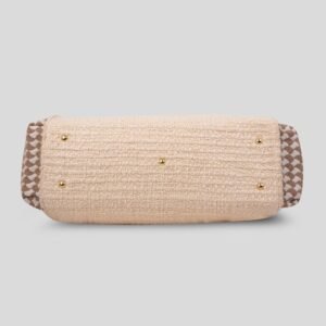 Ma Fierté Handwoven Cotton Boho Tote Bag – Tan Edition - Image 5